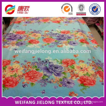 Tejido de la hoja de cama del nuevo diseño floral al por mayor de China